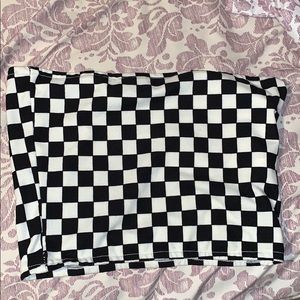 Checkered tube top